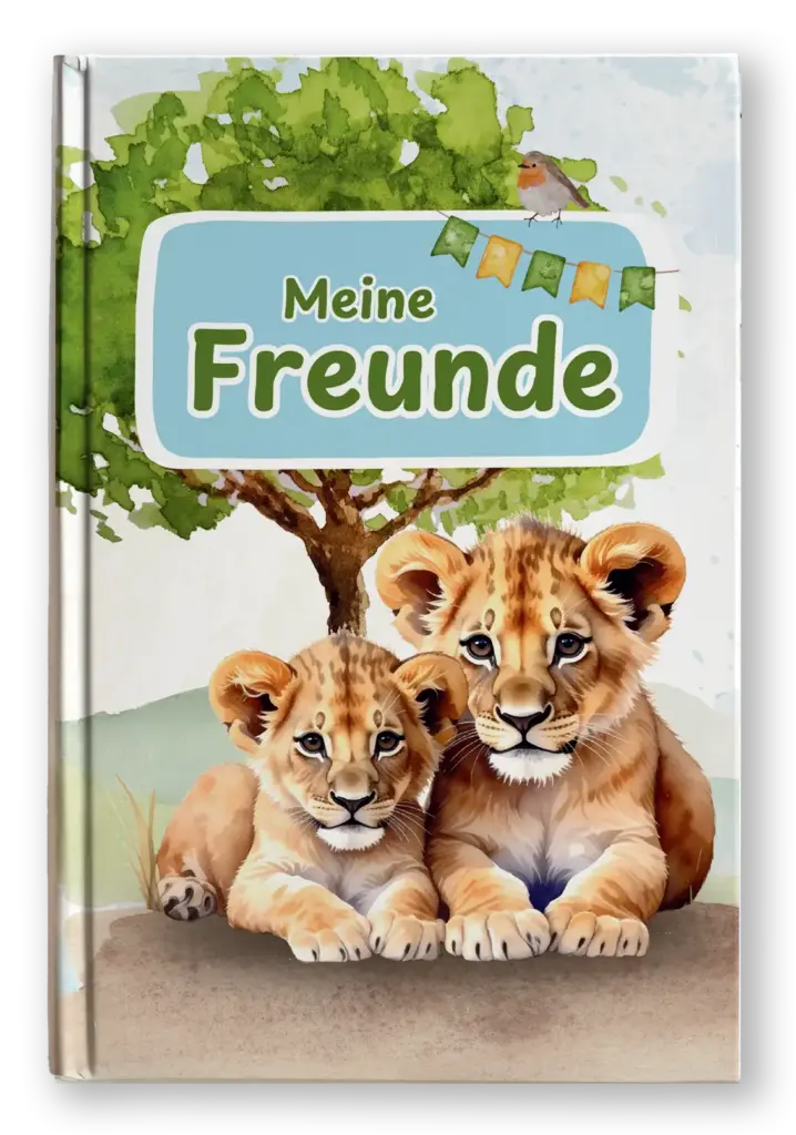Freundebuch-Löwe