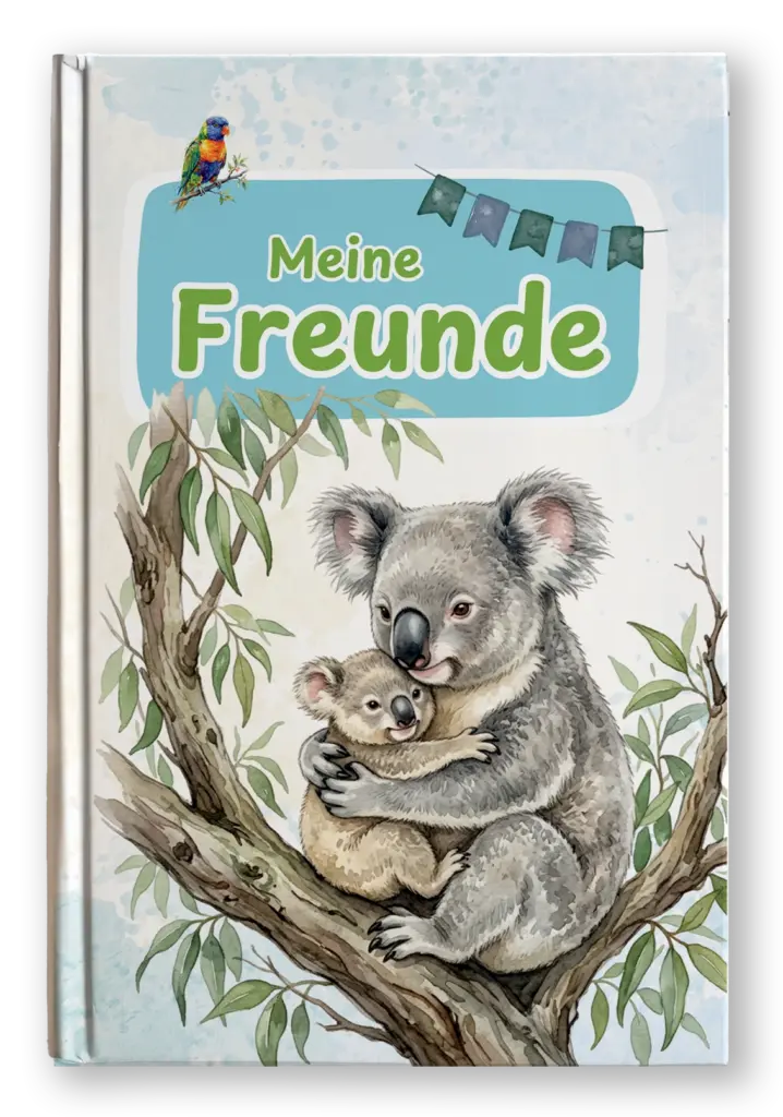 Freundebuch mit Koalas